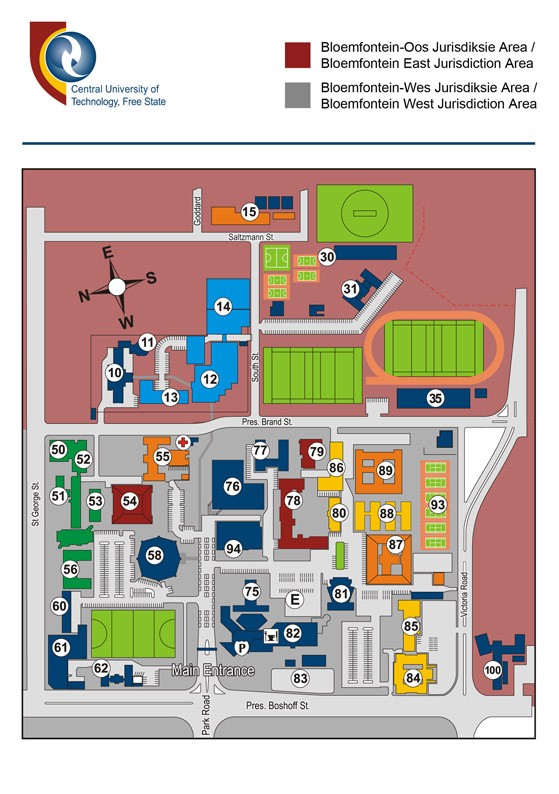 CUT Campus Bfn   Map Only1 